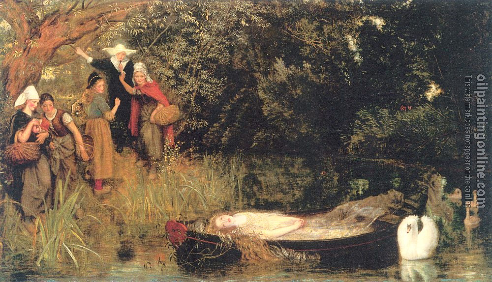 Hughes, Arthur - Classical oil painting